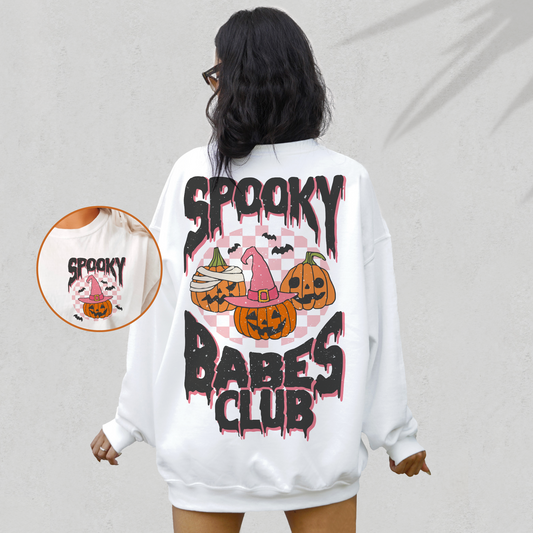 DTF Transfer Spooky Babes Club | Halloween Pumpkin |