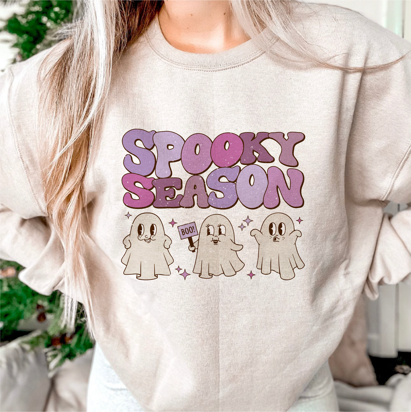 Spooky Season PNG SVG | Retro Halloween Sublimation | Cute Ghost T shirt Design