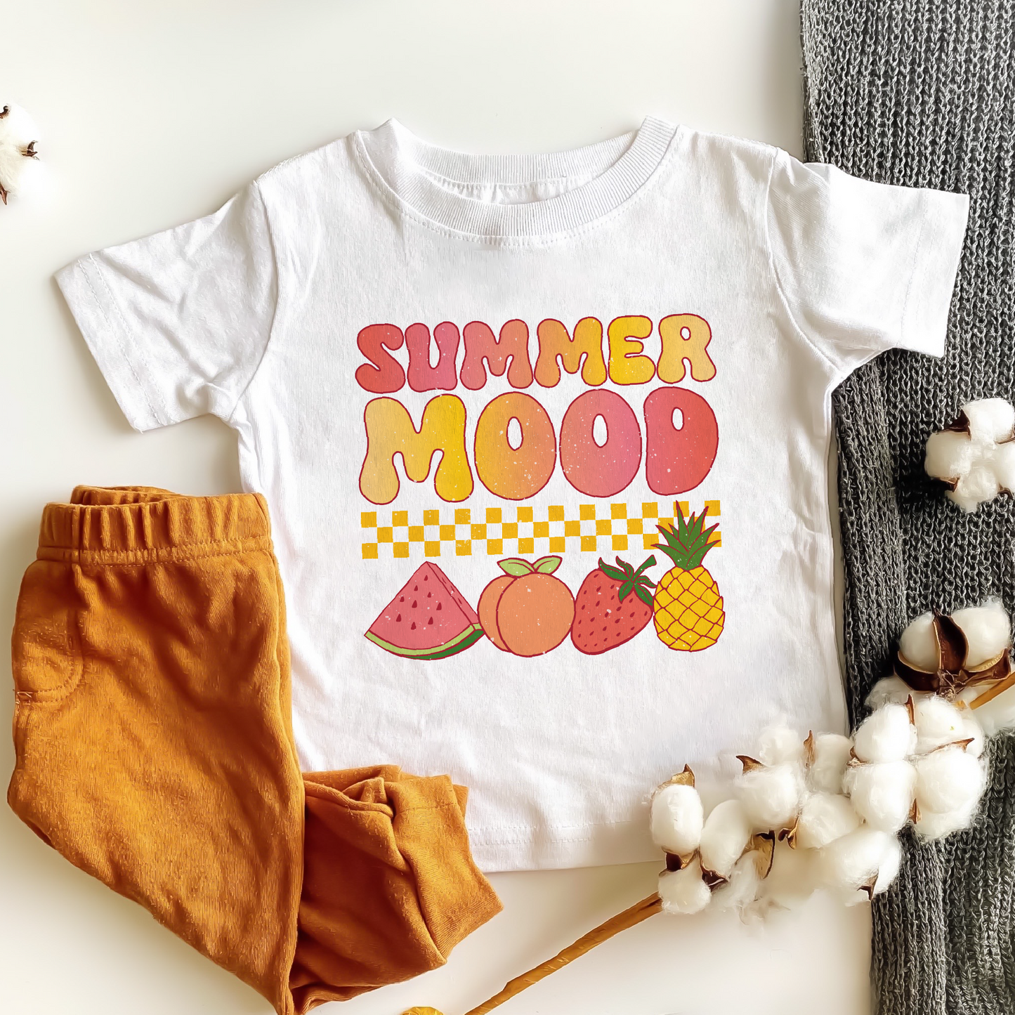 Summer Mood PNG SVG |  Summer Fruits Sublimation | Cool Kids T shirt Design