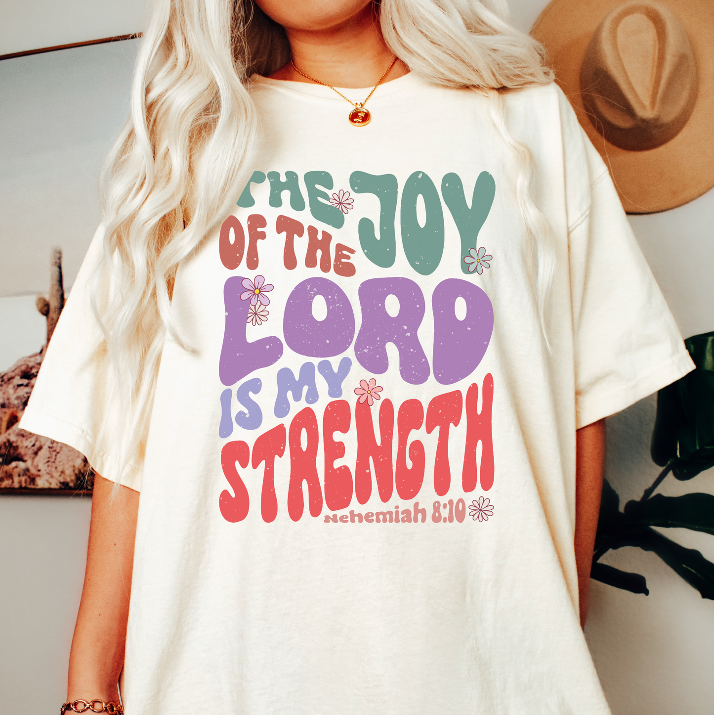 The Joy of The Lord PNG SVG | Retro Christian Sublimation | Faith T shirt Design + pocket