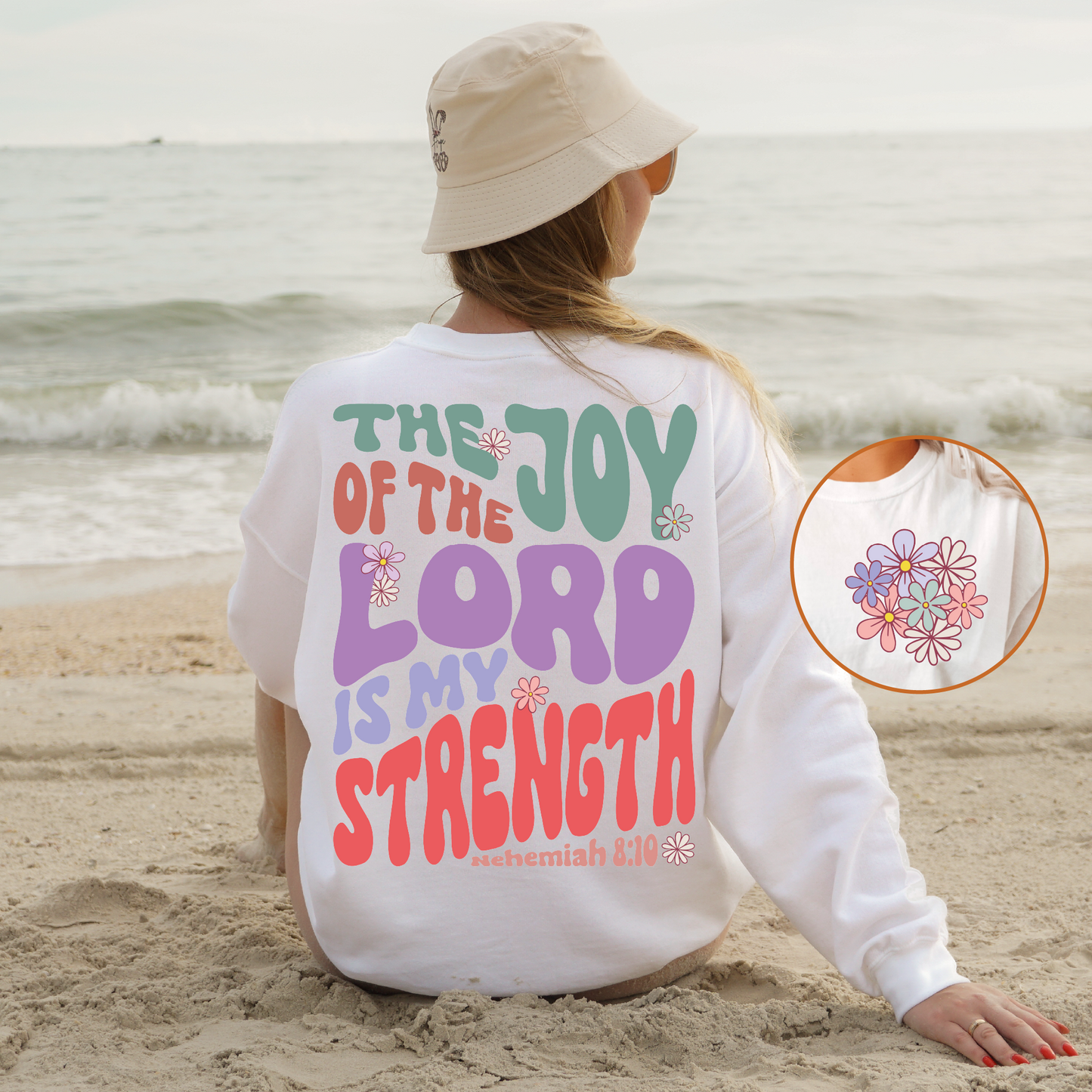 The Joy of The Lord PNG SVG | Retro Christian Sublimation | Faith T shirt Design + pocket