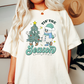 Tis' The Season Blue PNG | Retro Christmas Tree Sublimation | Retro Characters T shirt Design