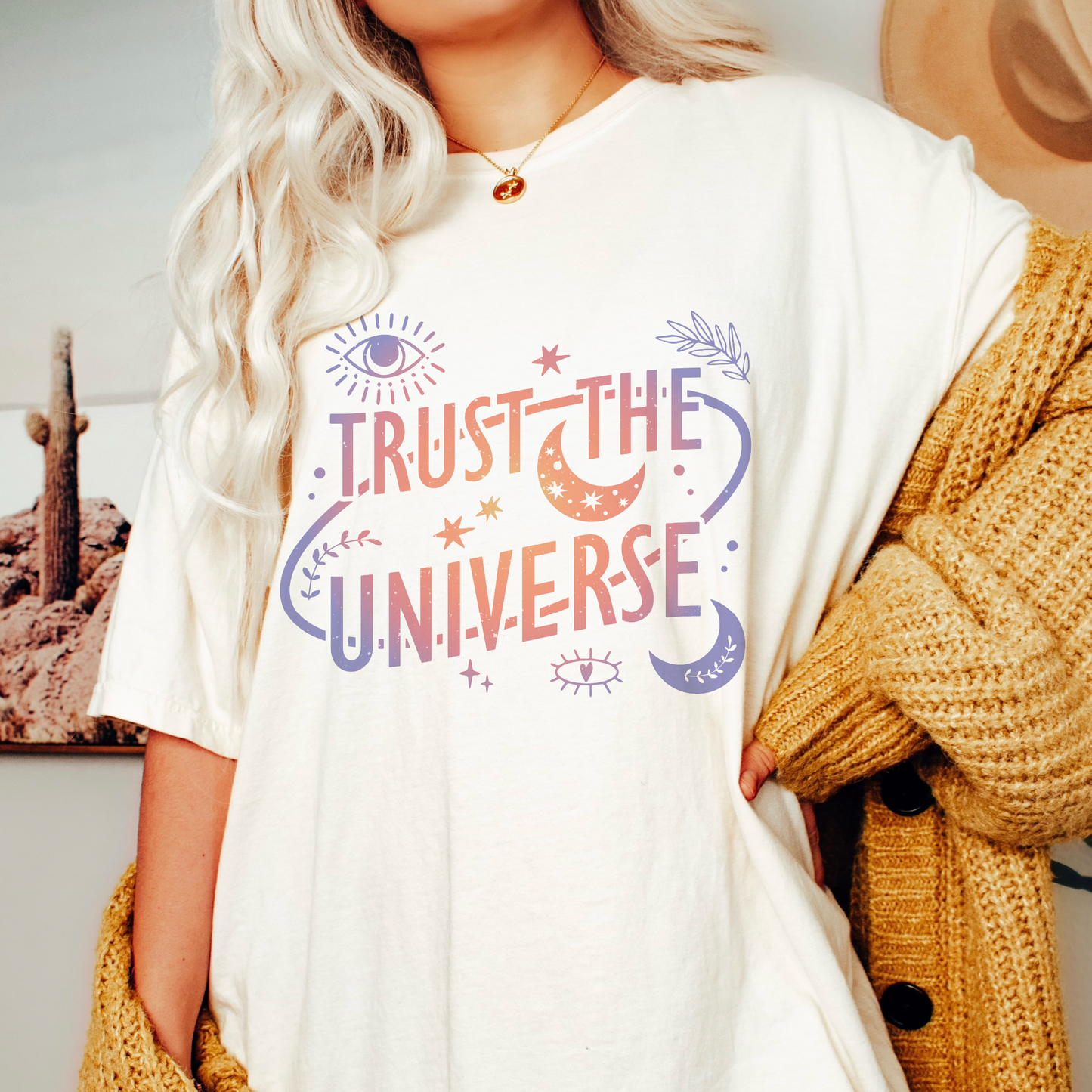 Trust The Universe PNG SVG | Inspirational Sublimation | Manifestation T shirt Design