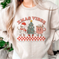 Xmas Vibes PNG | Retro Christmas Tree Sublimation | Retro Characters T shirt Design