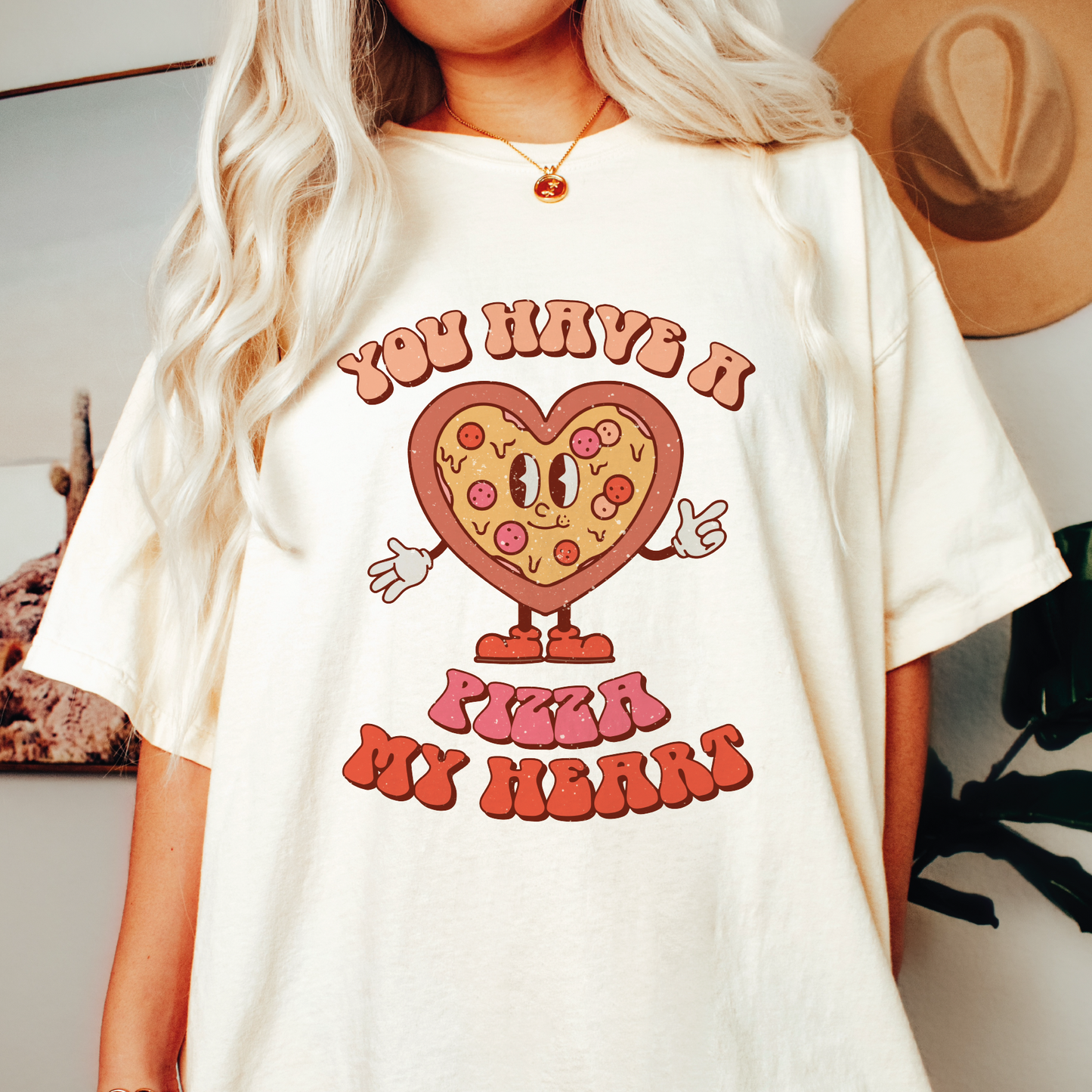 DTF Transfer You Have a Pizza My Heart | Valentines | Retro Groovy