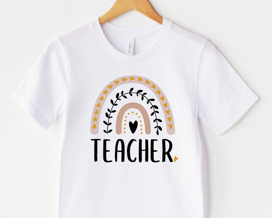 DTF Transfer Teacher | Rainbow | School Teacher Life