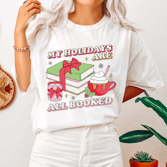 My Holidays Are Booked PNG SVG | Bookish Xmas Sublimation | Christmas Tshirt Design