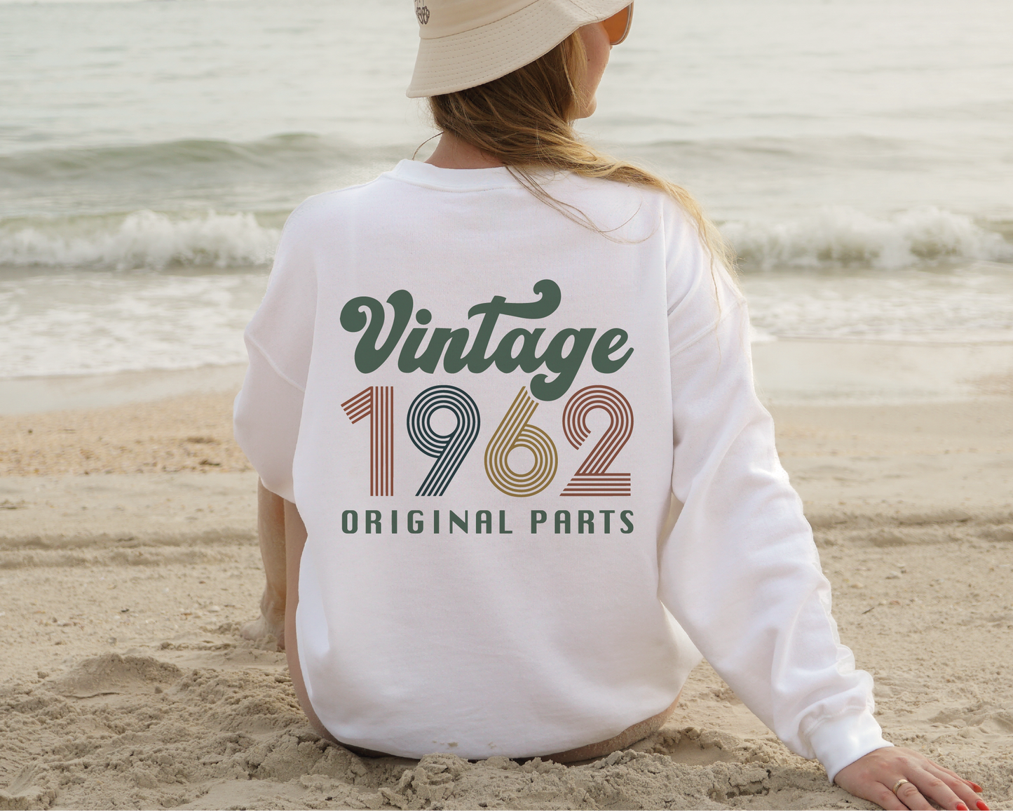 Vintage 1962 Original Parts SVG PNG | Birthday Sublimation | T shirt Design Cut file