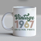 Vintage 1967 Original Parts SVG PNG | Birthday Sublimation | T shirt Design Cut file