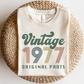 Vintage 1977 Original Parts SVG PNG | Birthday Sublimation | T shirt Design Cut file