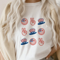 4th of July Icons SVG PNG | American Smile Face Sublimation | Fourth of July | Retro Vintage T shirt Design