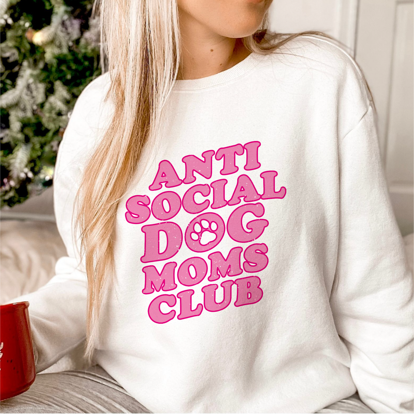 Anti Social Dog Moms Club SVG PNG | Dog Mom Sublimation | Retro T shirt Design