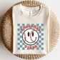 Baseball Vibes SVG PNG | Checkered Smile Face Sublimation | Baseball T shirt Design