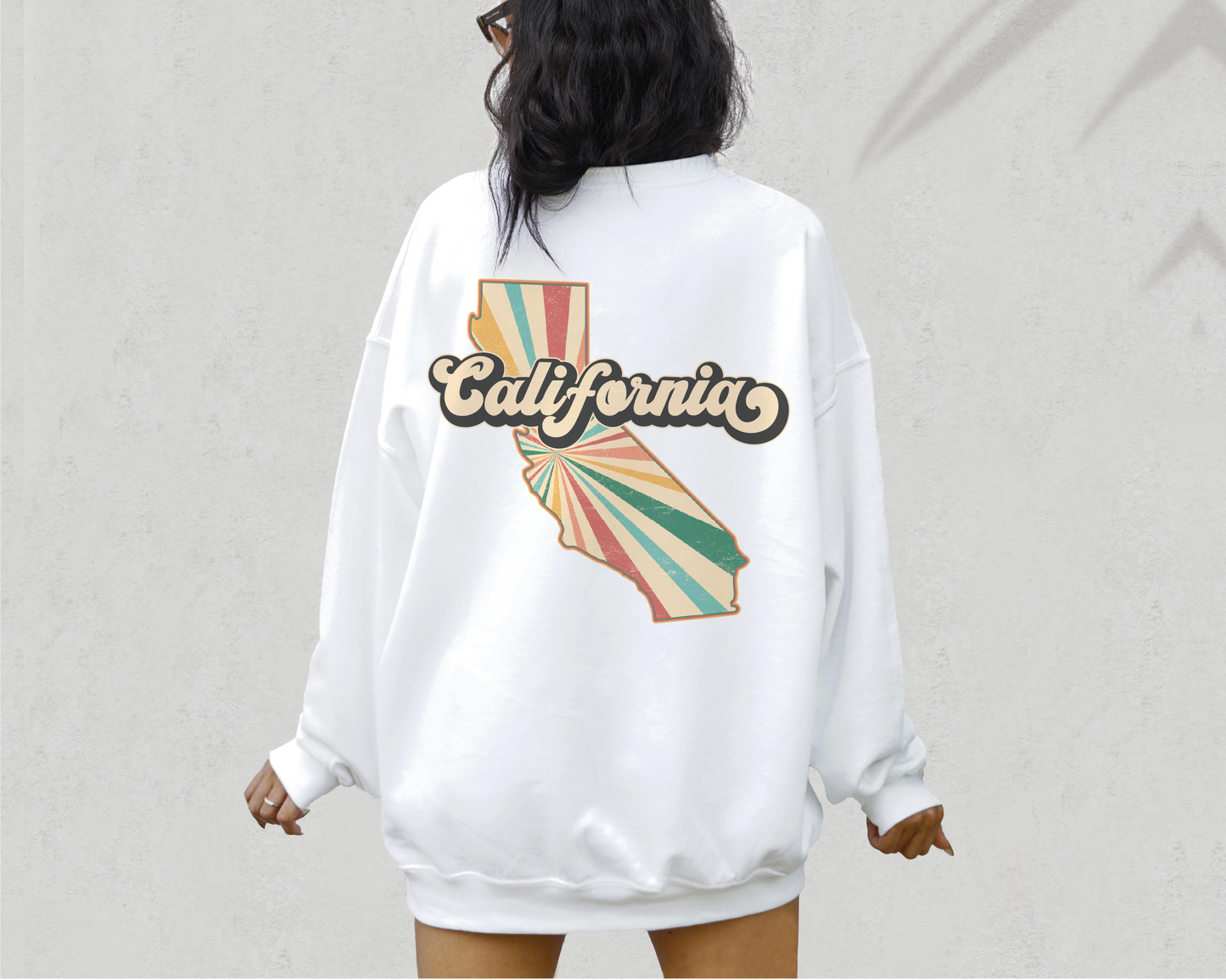 California PNG | Vintage California State Sublimation | Retro Distressed T shirt Design