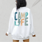 Camp Life SVG PNG | Distressed font Sublimation | Leopard Lightning Bolt | Summer T shirt Design