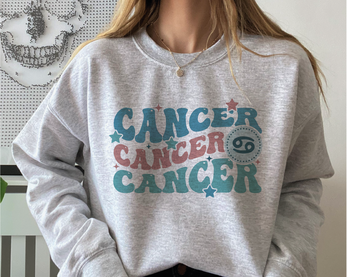 Cancer SVG PNG | Zodiac Sublimation | Retro Vintage Cancer | T shirt Design Cut file