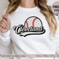 Cleveland Baseball SVG PNG | Retro Sublimation | Cleveland Baseball Fan T shirt Design Cut file
