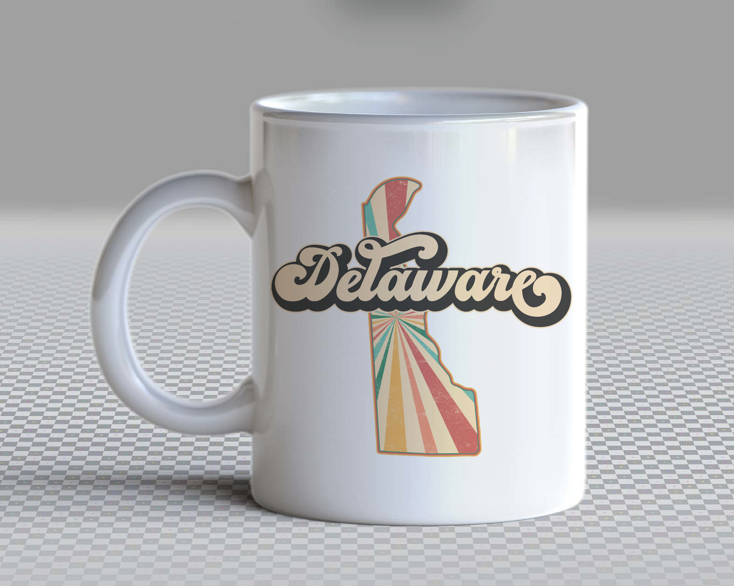 Delaware PNG | Vintage Delaware State Sublimation | Retro Distressed T shirt Design