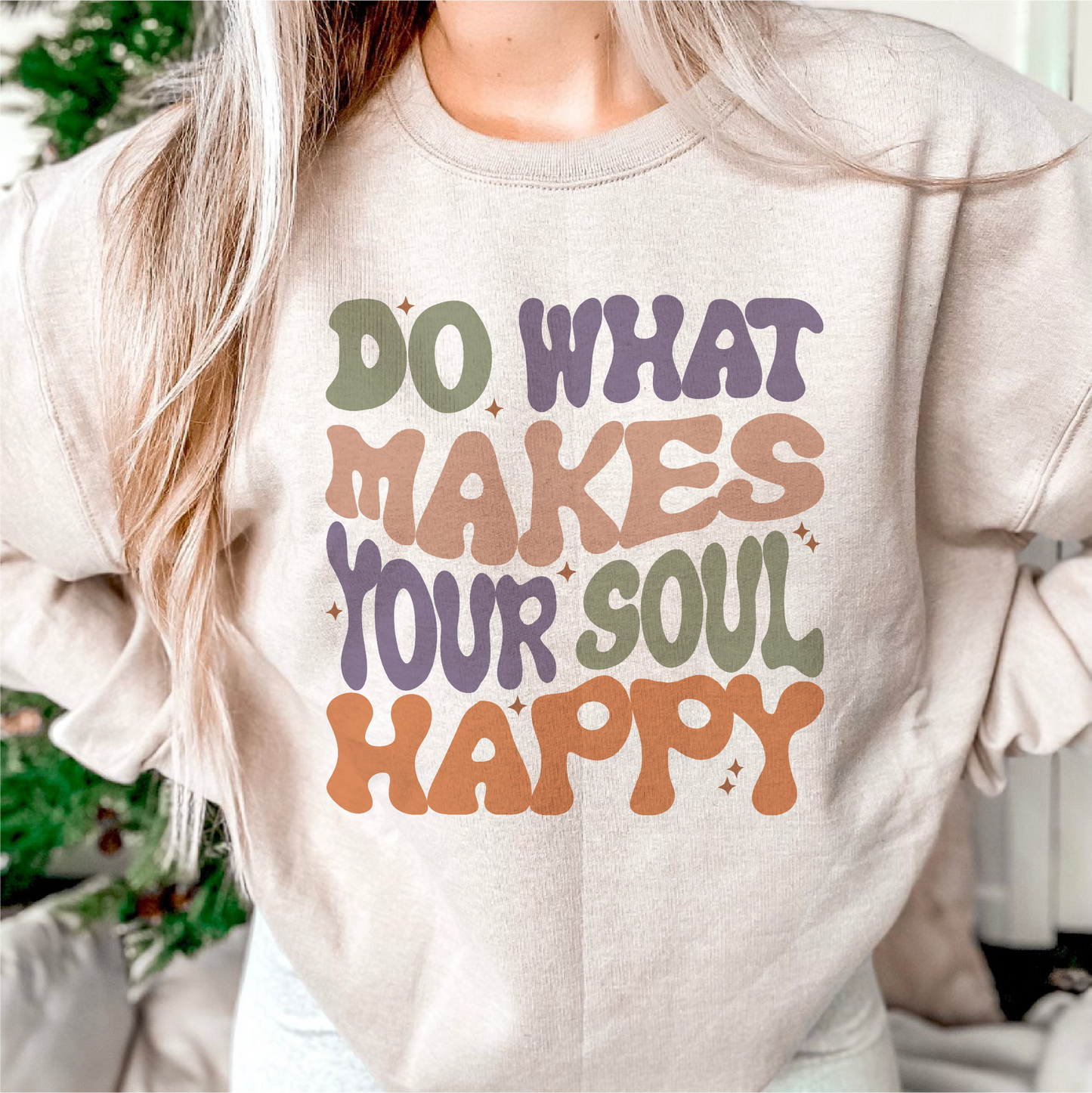 Do What Makes Your Soul Happy PNG SVG | Retro Positive Sublimation | T shirt Design