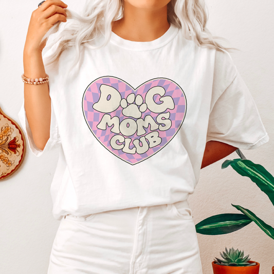 Dog Moms Club SVG PNG | Dog Mom Sublimation | Retro T shirt Design