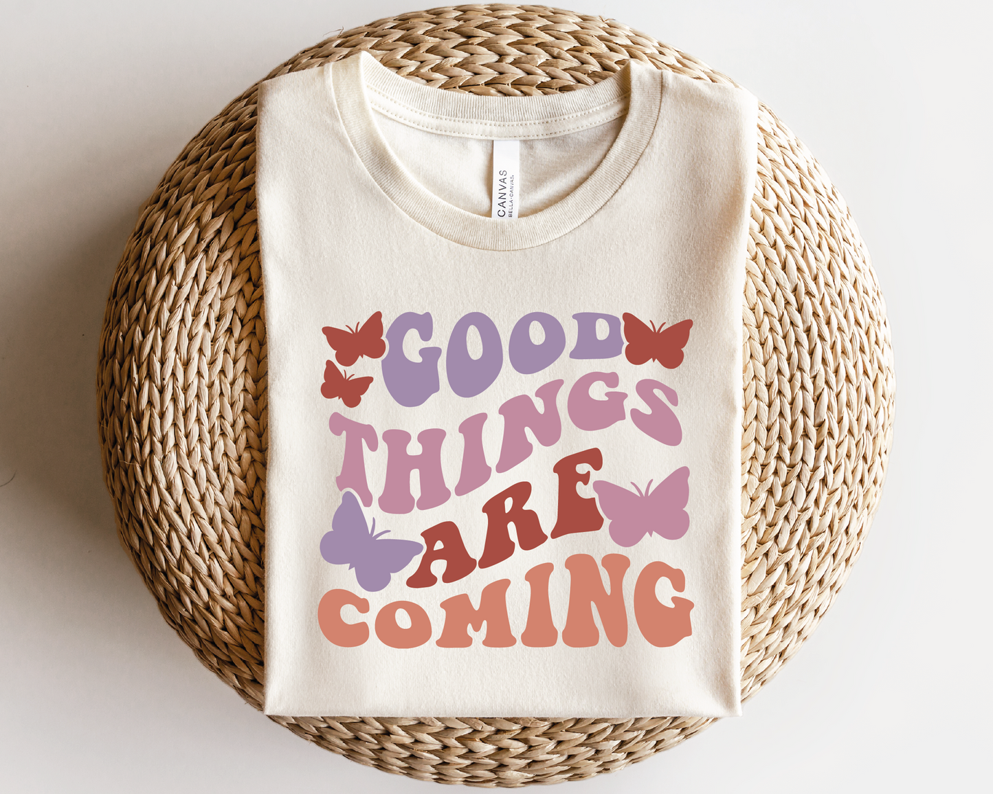 Good Things are Coming SVG PNG | Retro Butterfly Sublimation | Retro Vintage T shirt Design