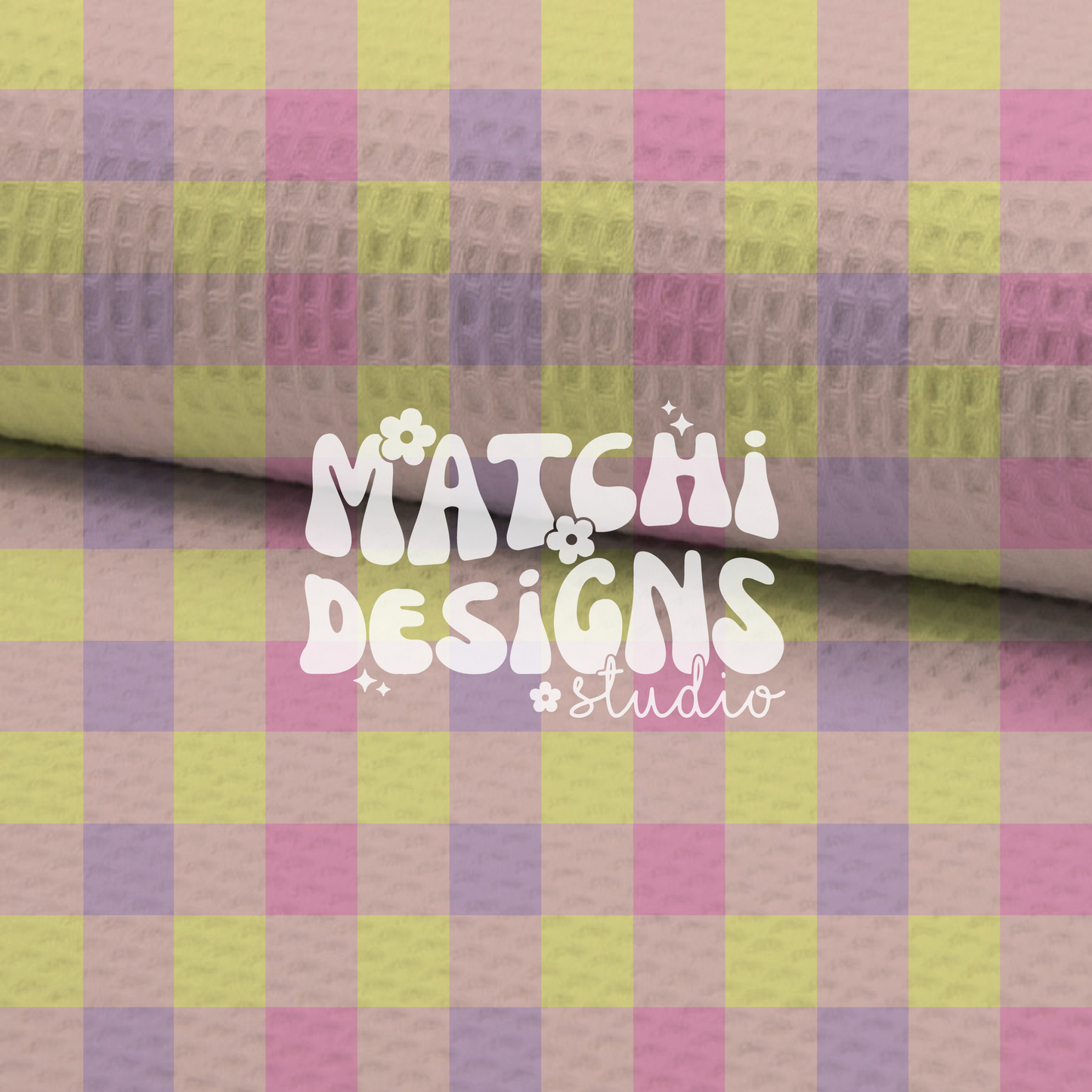 Easter Checkerboard Seamless Pattern, Yellow Pink Repeat Pattern for Fabric Sublimation