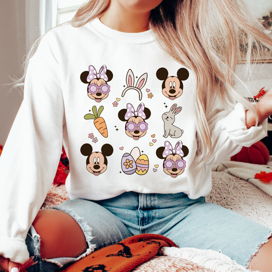 Easter Mouse Doodles PNG SVG | Magical Easter Sublimation | T shirt Design