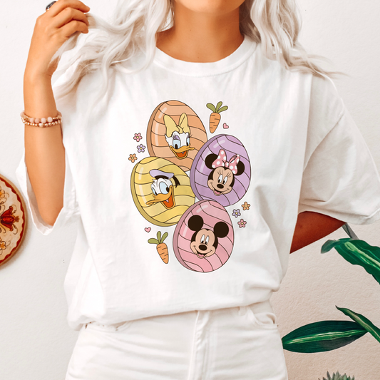 Easter Mouse Characters PNG SVG | Magical Easter Eggs Sublimation | T shirt Design