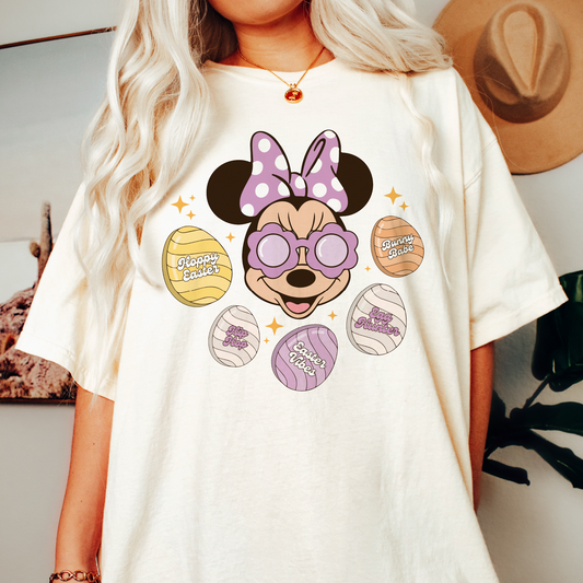 Easter Magical Minnie PNG SVG | Magical Bunny Eggs Sublimation | T shirt Design