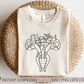Uterus with Flowers SVG PNG | Floral Uterus | Wildflowers | Feminist T shirt Design Cut file