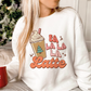 Fa La La La Latte SVG PNG | Christmas Sublimation | Groovy Christmas | T shirt Design Cut file