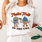 Feelin' Free in The Usa SVG PNG | Retro 4th of July Sublimation | Patriotic T shirt Design