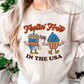 Feelin' Free in The Usa SVG PNG | Retro 4th of July Sublimation | Patriotic T shirt Design