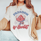 Freedom is Sweet SVG PNG | Watermelon 4th of July Sublimation | Retro T shirt Design