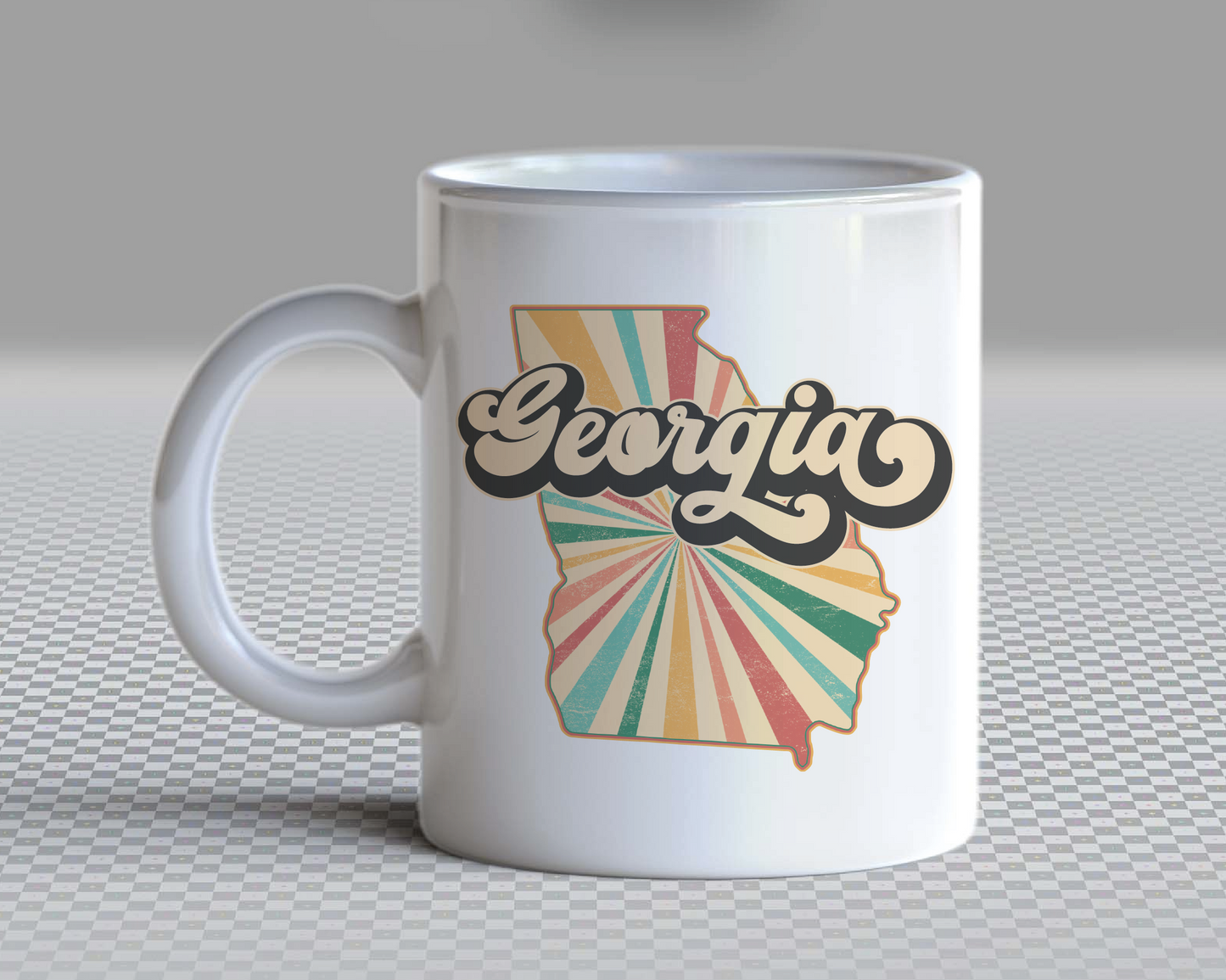 Georgia PNG | Vintage Georgia State Sublimation | Retro Distressed T shirt Design