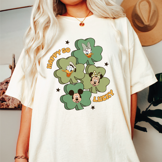 Happy Go Lucky PNG SVG | Magical St. Patricks Day Sublimation | Mouse T shirt Design