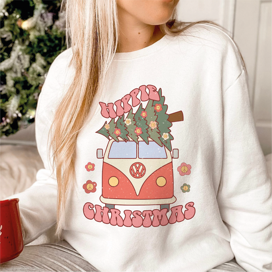 Hippie Christmas SVG PNG | Christmas Van Sublimation | Groovy Christmas | T shirt Design Cut file