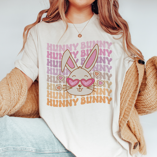 Hunny Bunny PNG SVG | Retro Easter Sublimation | Groovy Hunny Bunny T shirt Design