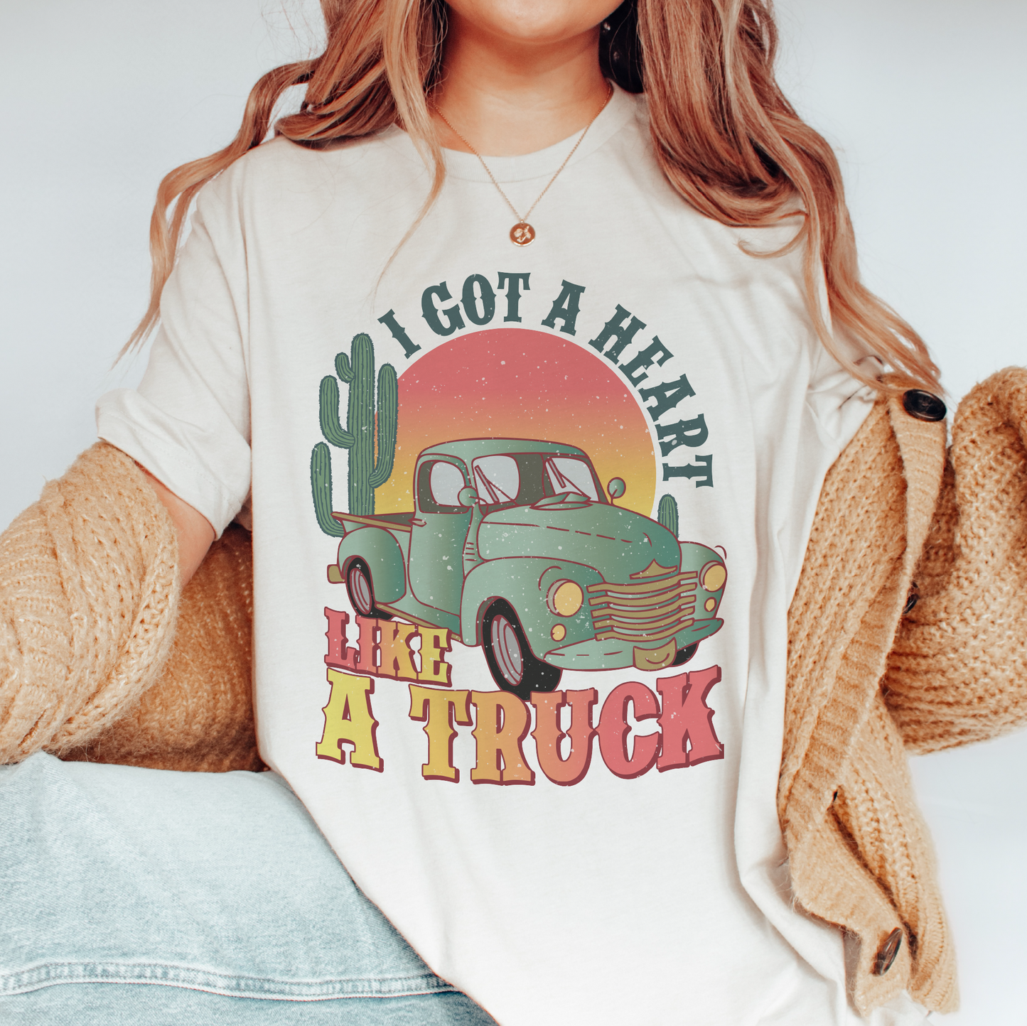 I Got a Heart Like a Truck SVG PNG | Western Sublimation | Retro Vintage T shirt Design