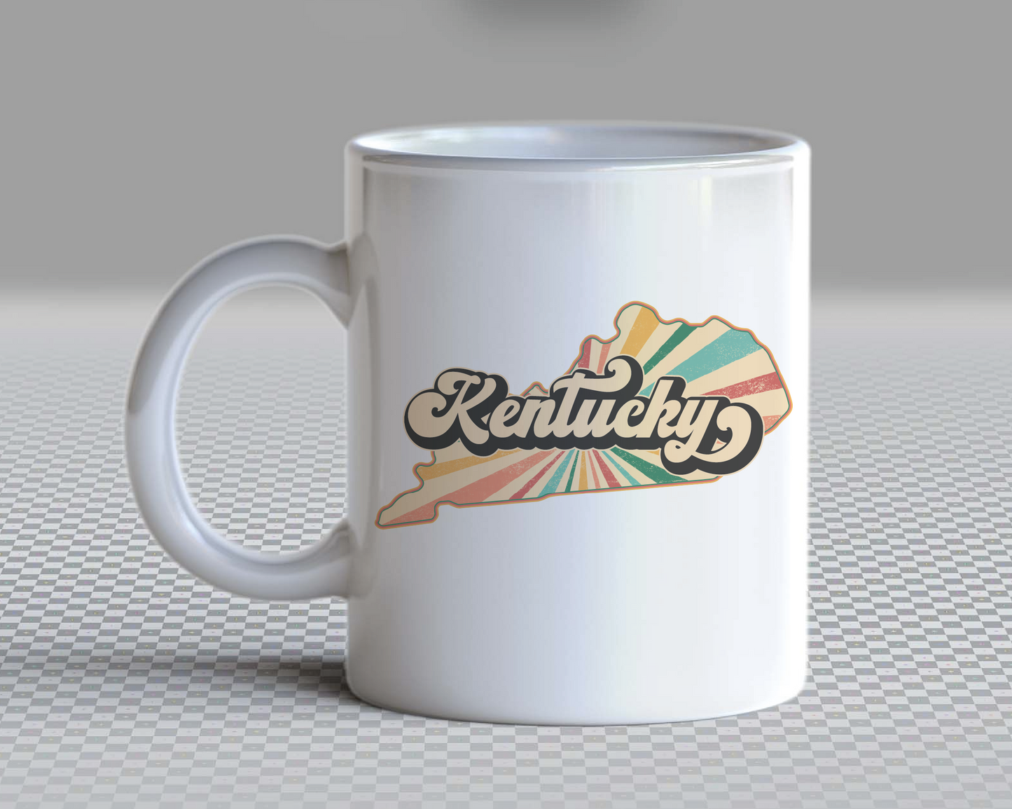 Kentucky PNG | Vintage Kentucky State Sublimation | Retro Distressed T shirt Design