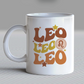 Leo SVG PNG | Zodiac Sublimation | Retro Vintage Leo | T shirt Design Cut file