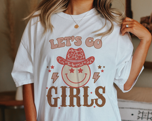 Let's Go Girls SVG PNG | Western Sublimation | Retro Cowgirl | T shirt Design Cut file