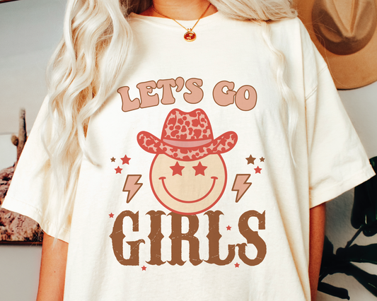 Let's Go Girls SVG PNG | Western Sublimation | Retro Cowgirl | T shirt Design Cut file