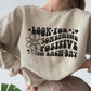 Look For Something Positive In Each Day SVG PNG | Smile Flower Sublimation | Inspirational | Retro Vintage T shirt Design