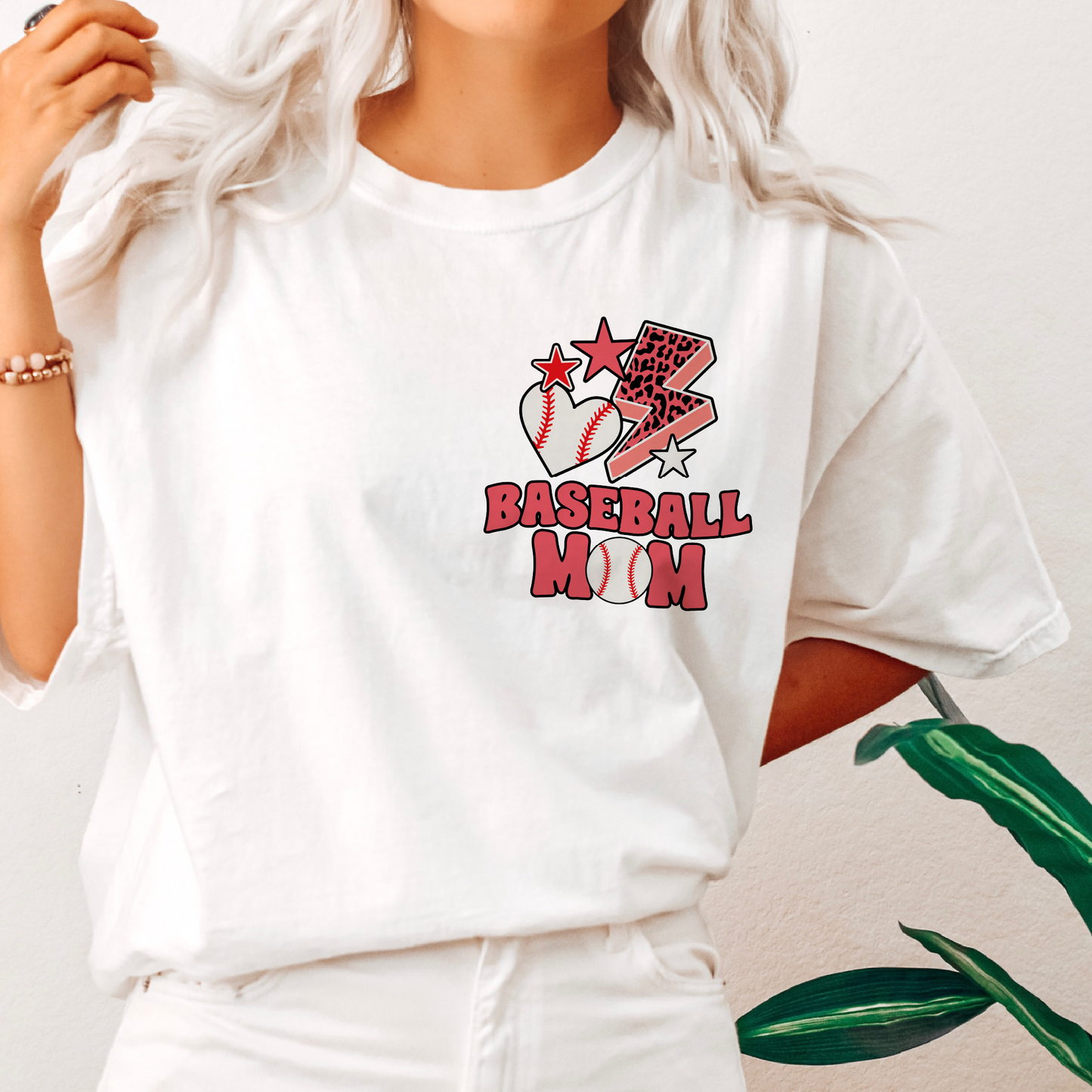 Loud Mouth Baseball Mom PNG | Retro Baseball Mama Sublimation | Vintage T shirt Design