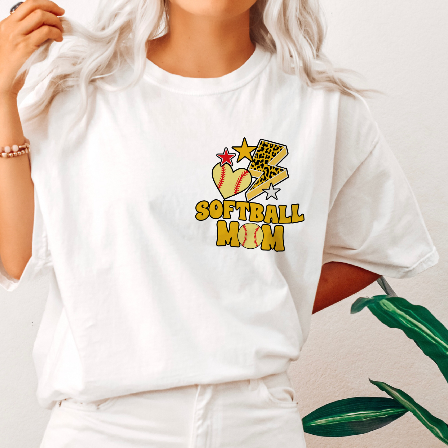 Loud Mouth Softball Mom PNG | Retro Softball Mama Sublimation | Vintage T shirt Design