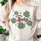 Lucky PNG SVG | Retro St. Patricks Day Sublimation | Shamrock Candy T shirt Design