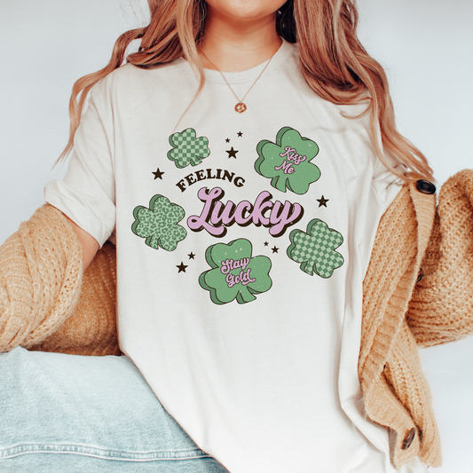 Lucky PNG SVG | Retro St. Patricks Day Sublimation | Shamrock Candy T shirt Design