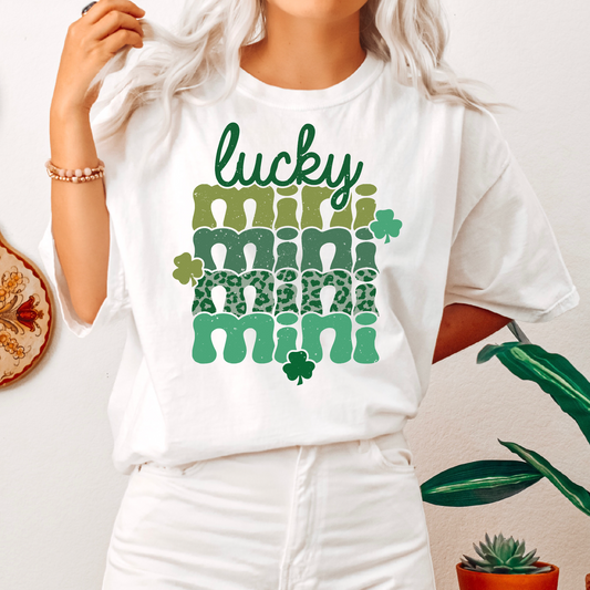 Lucky Mini PNG SVG | St. Patricks Day Sublimation | Mama and Mini Tshirt Design