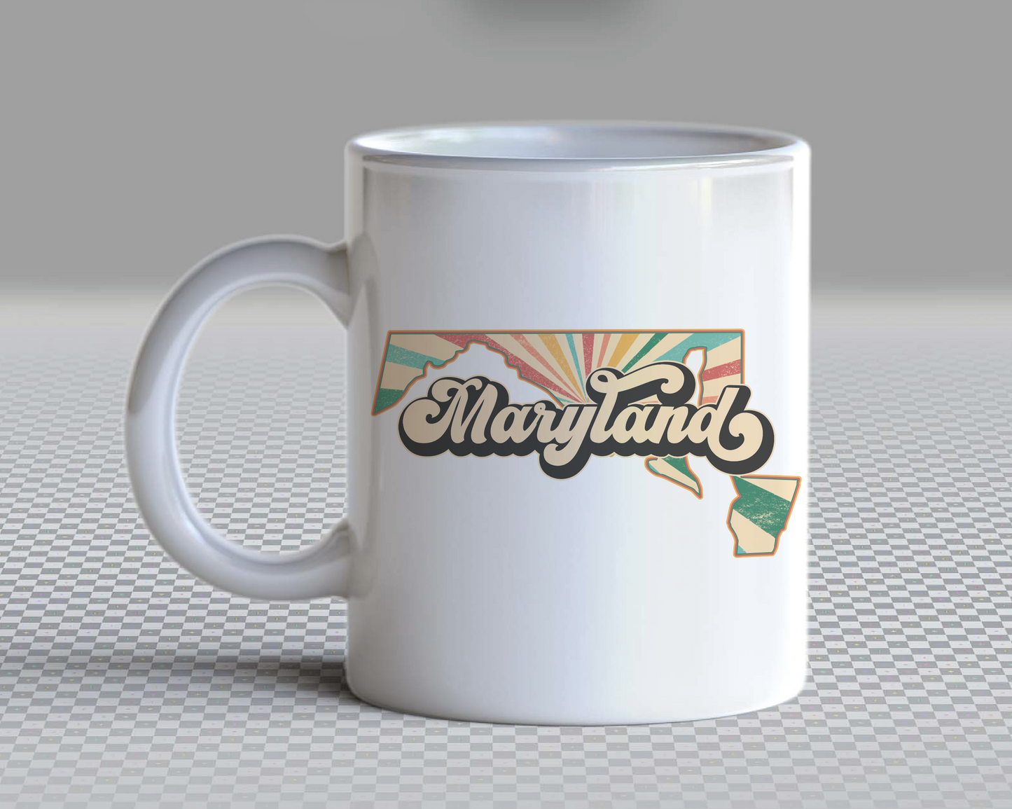 Maryland PNG | Vintage Maryland State Sublimation | Retro Distressed T shirt Design